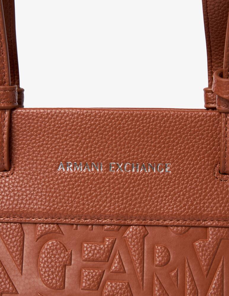 rinascente Armani Exchange Pebble shopping bag