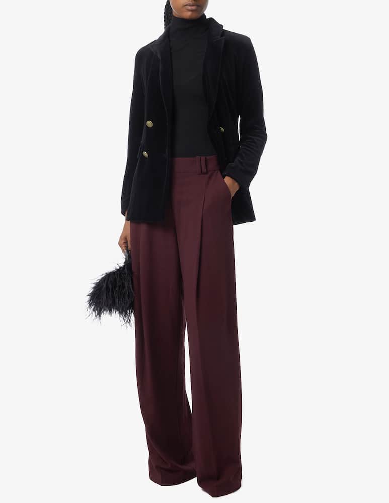 rinascente Marella Cappotto doppiopetto in velluto Renata