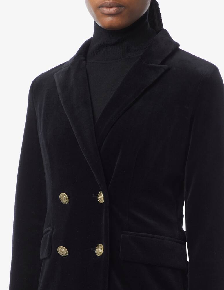 rinascente Marella Cappotto doppiopetto in velluto Renata