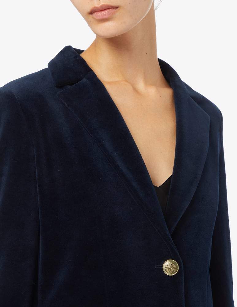 rinascente Marella Cappotto monopetto in velluto Marus