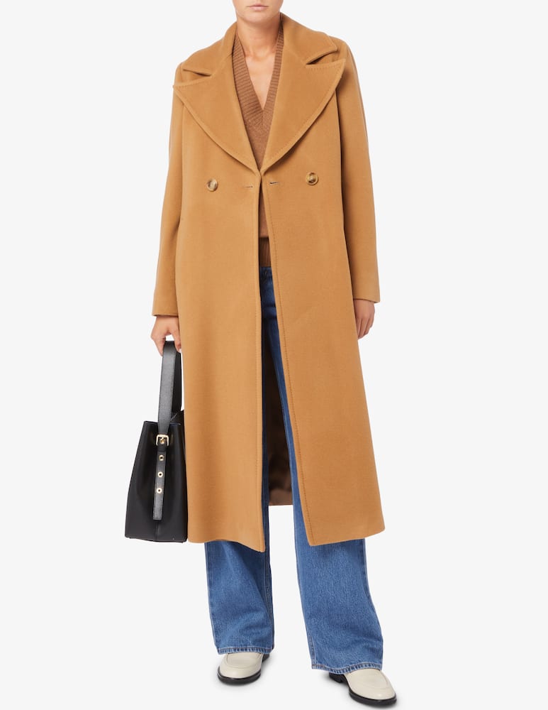 rinascente Marella Cappotto a vestaglia lungo spacco Docente