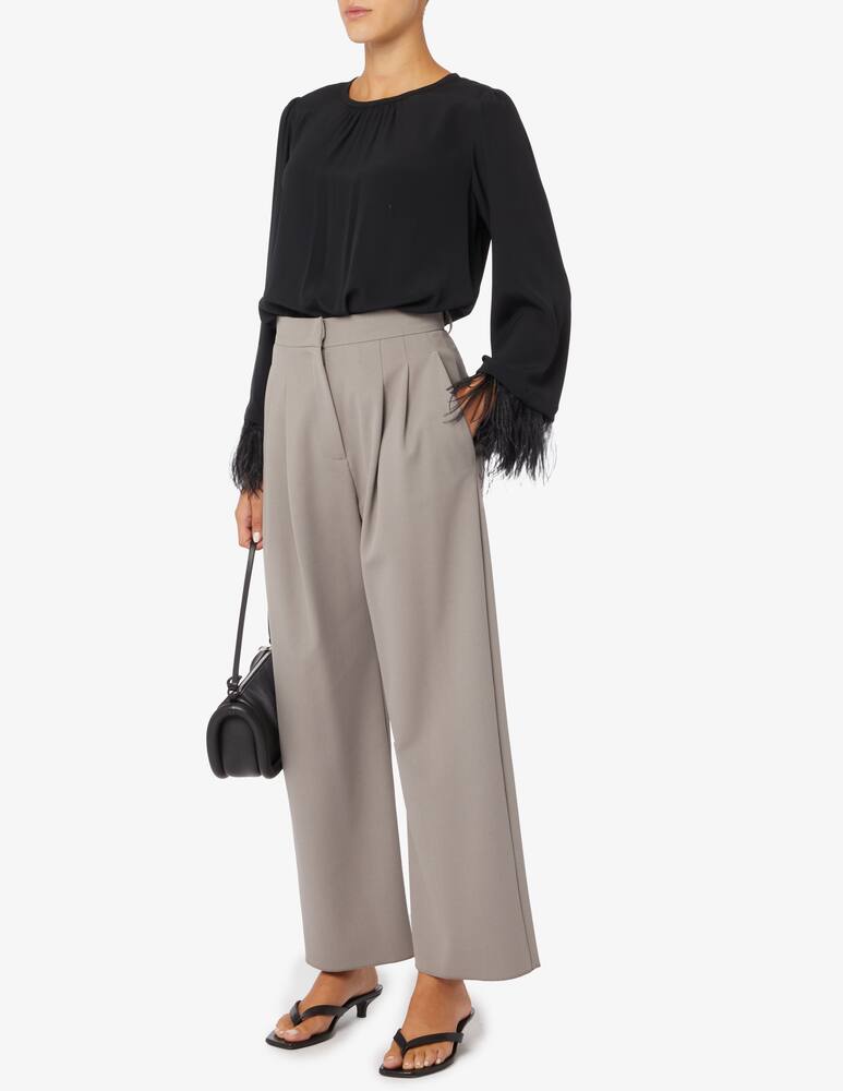 Marella Blusa manica con struzzo Rivista - immagine 2 Marella Blusa manica con struzzo Rivista - immagine 2