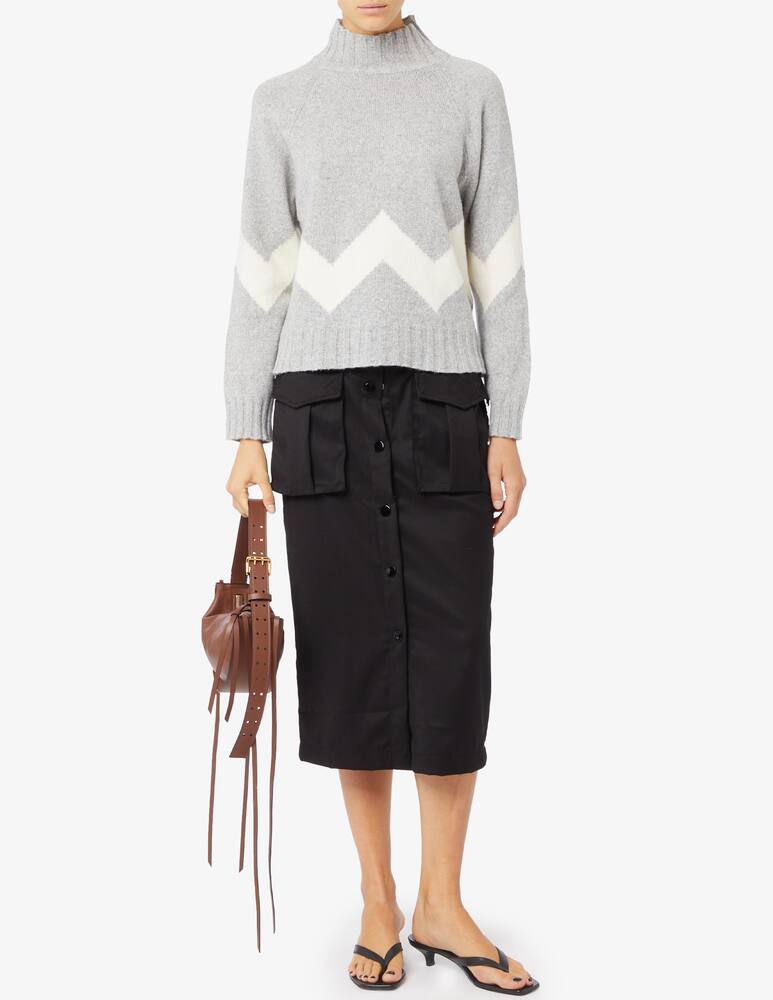 rinascente Marella Stirpe chevron turtleneck in cashmere