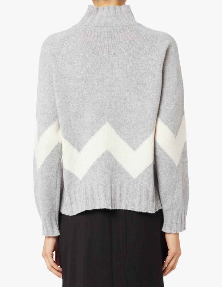 rinascente Marella Stirpe chevron turtleneck in cashmere