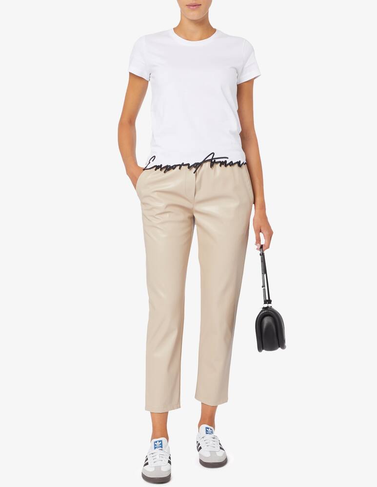 rinascente Marella Floria faux leather joggers