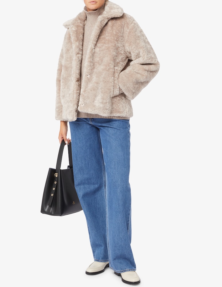 rinascente Marella Cappotto corto in pelliccia sintetica Giudy