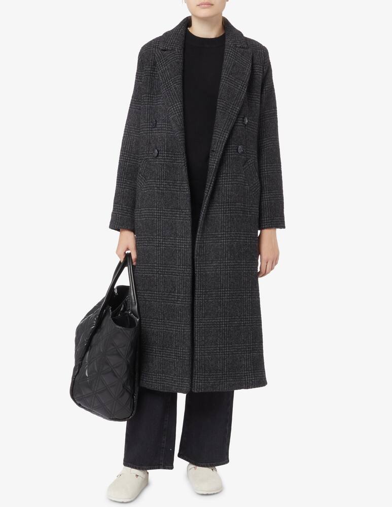 rinascente iBlues Green check maxi coat