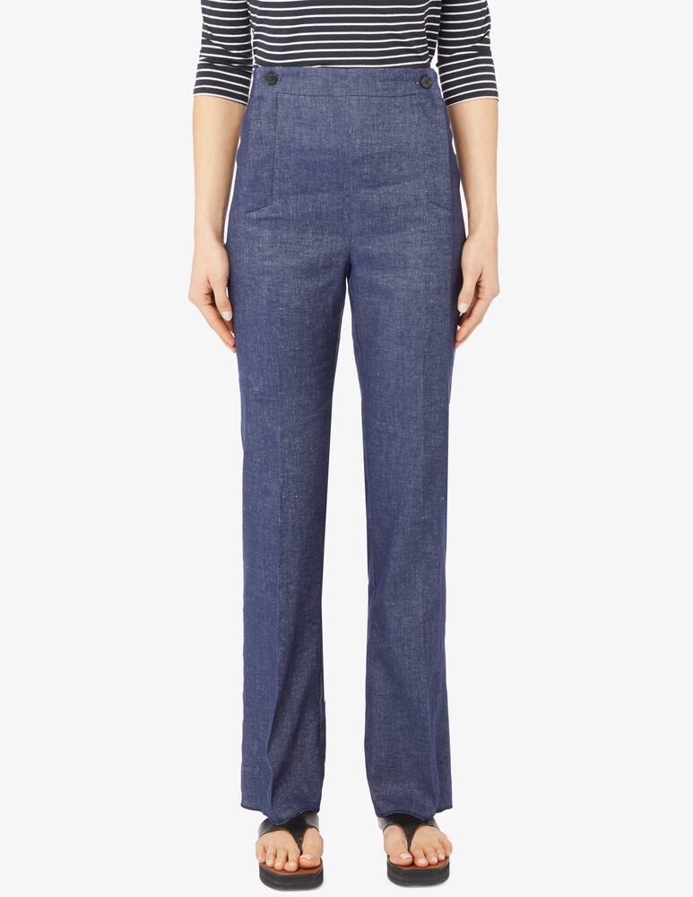 EMME Oxiria linen blend trousers - picture 1 EMME Oxiria linen blend trousers - picture 1