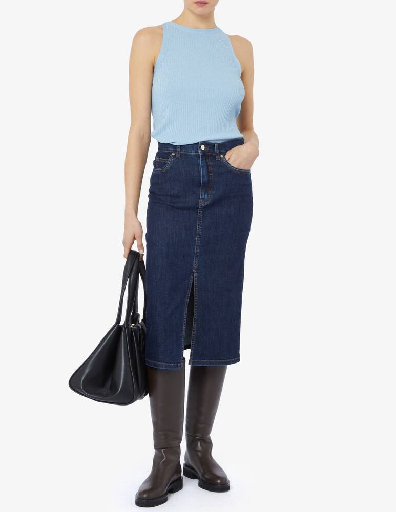 rinascente iBlues Gonna denim midi spacco frontale Amedea