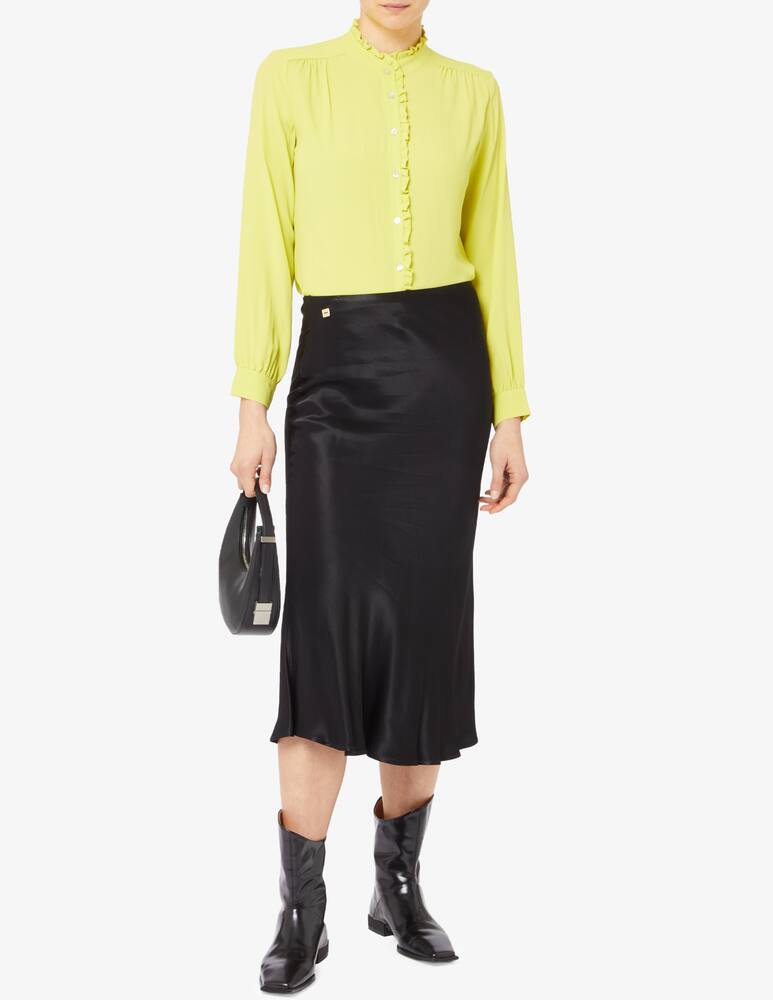 rinascente iBlues Camicia scollo a corea rouches Papero