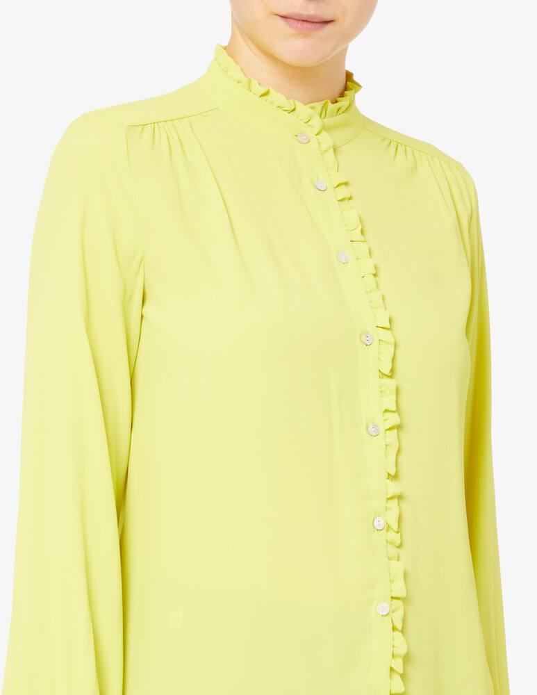 rinascente iBlues Camicia scollo a corea rouches Papero