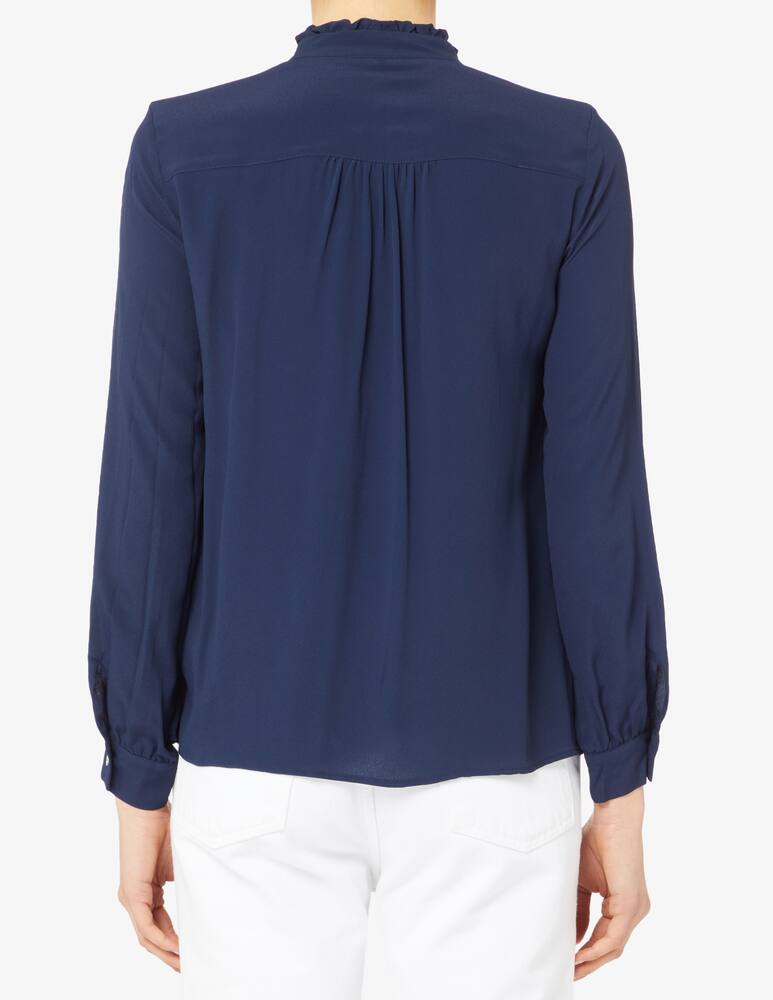 rinascente iBlues Papero ruffled mandarin collar shirt