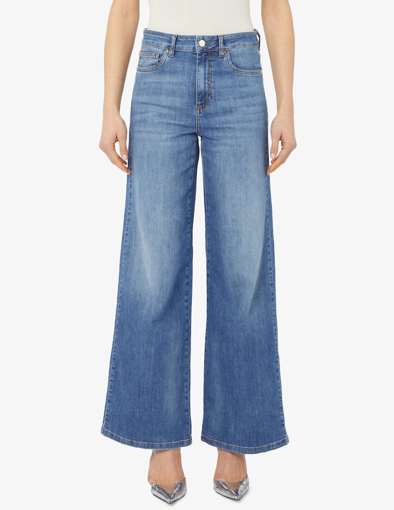 iBlues Pantaloni denim palazzo Nina - immagine 1 iBlues Pantaloni denim palazzo Nina - immagine 1