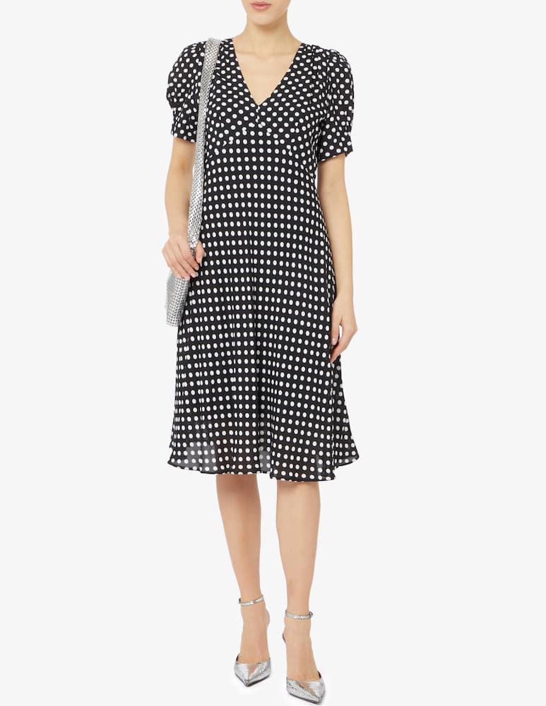 rinascente iBlues Sesamo polka dot short sleeve dress