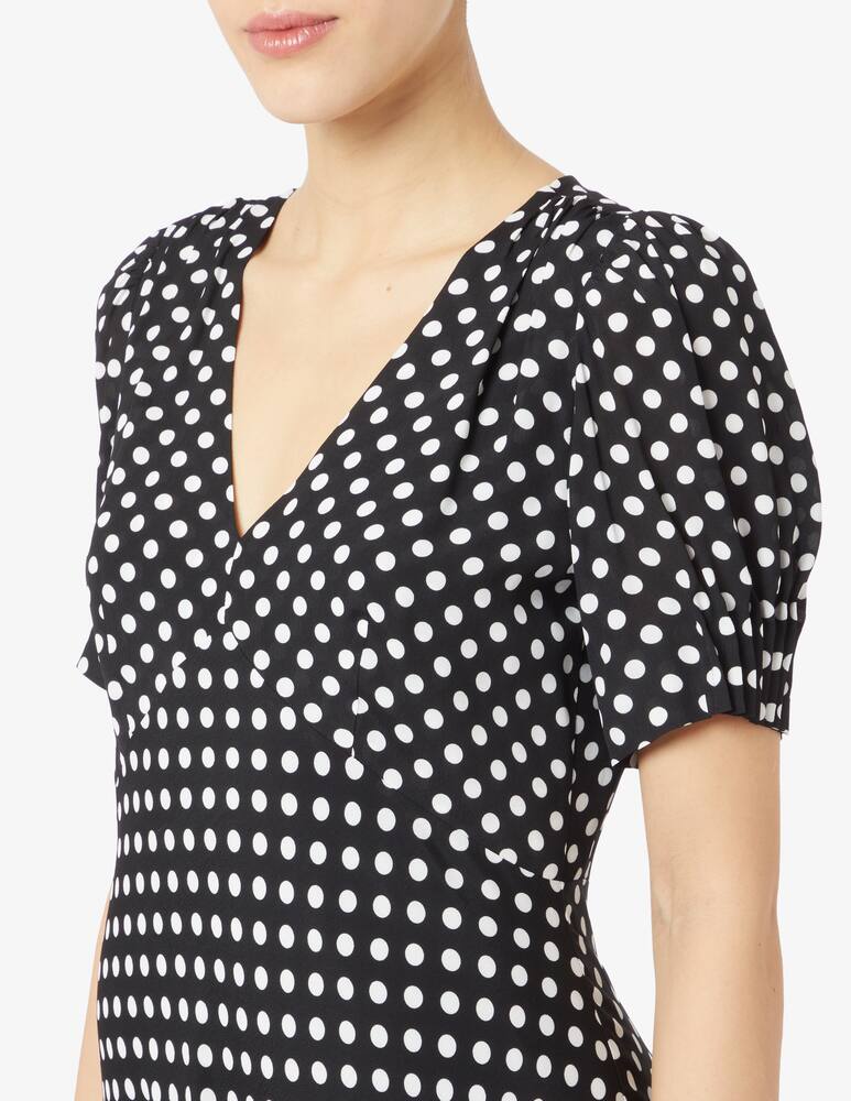 rinascente iBlues Sesamo polka dot short sleeve dress