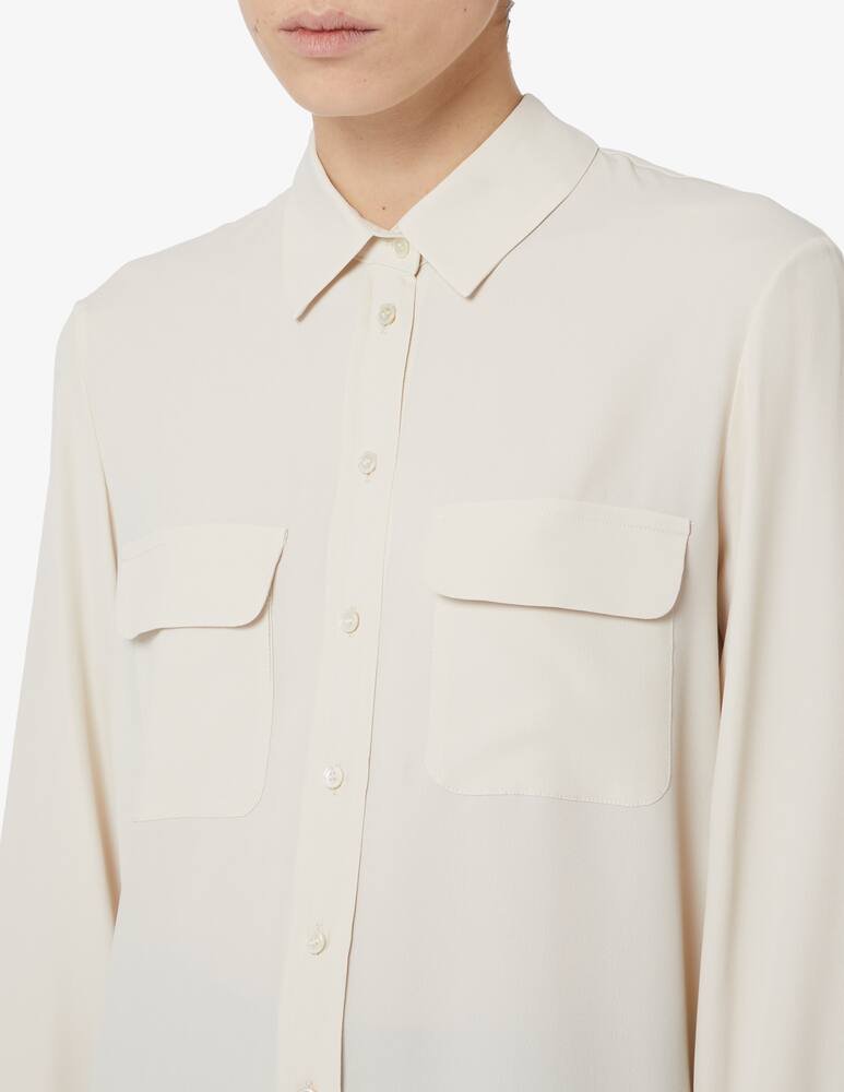 rinascente Marella Ferrara mix silk pocket shirt