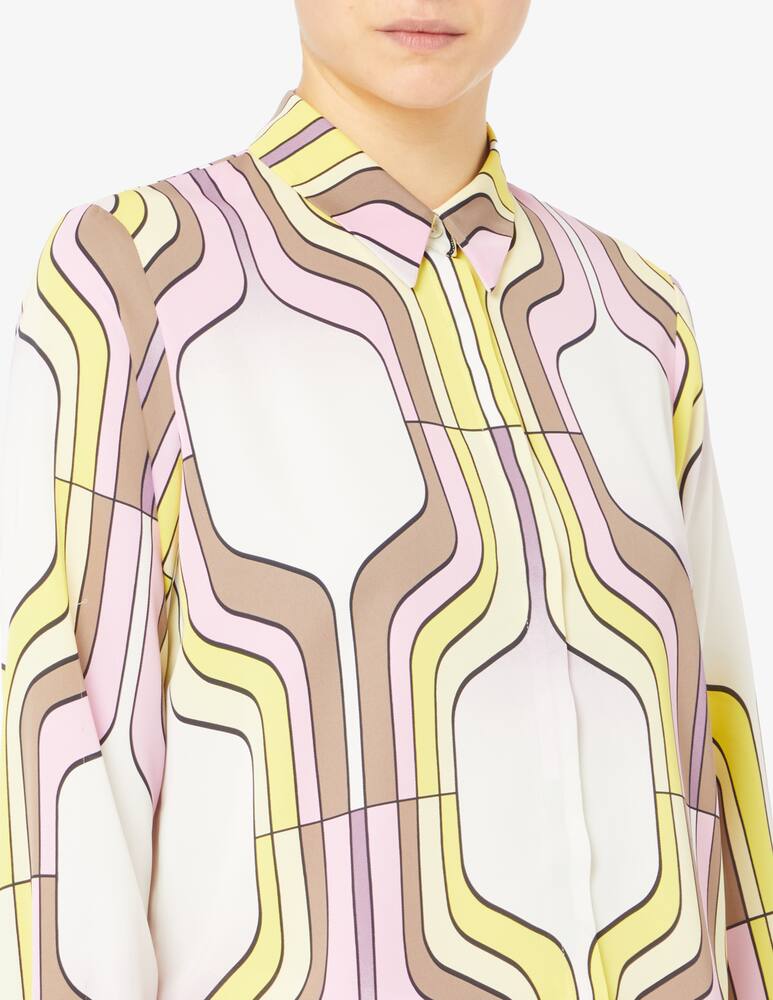 rinascente Marella Classic shirt with colorful Mermaid print