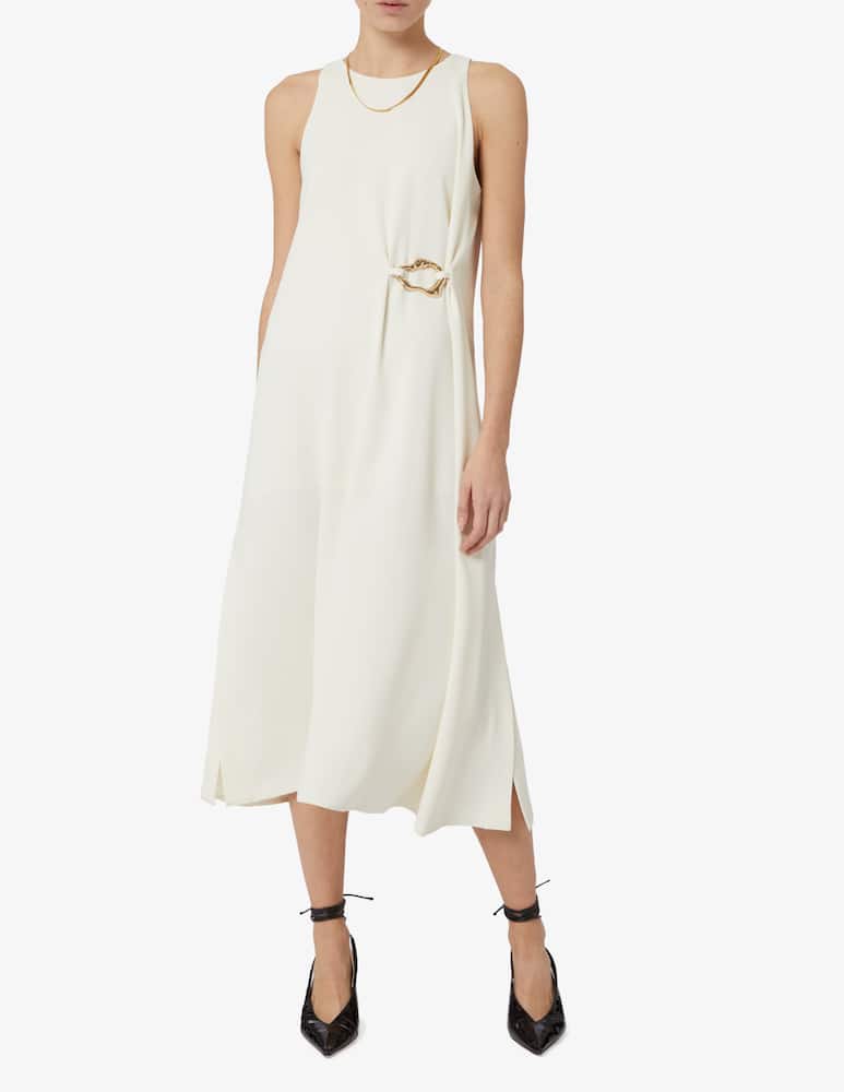 rinascente Marella Vestito lungo fibbia oro 365 Battage