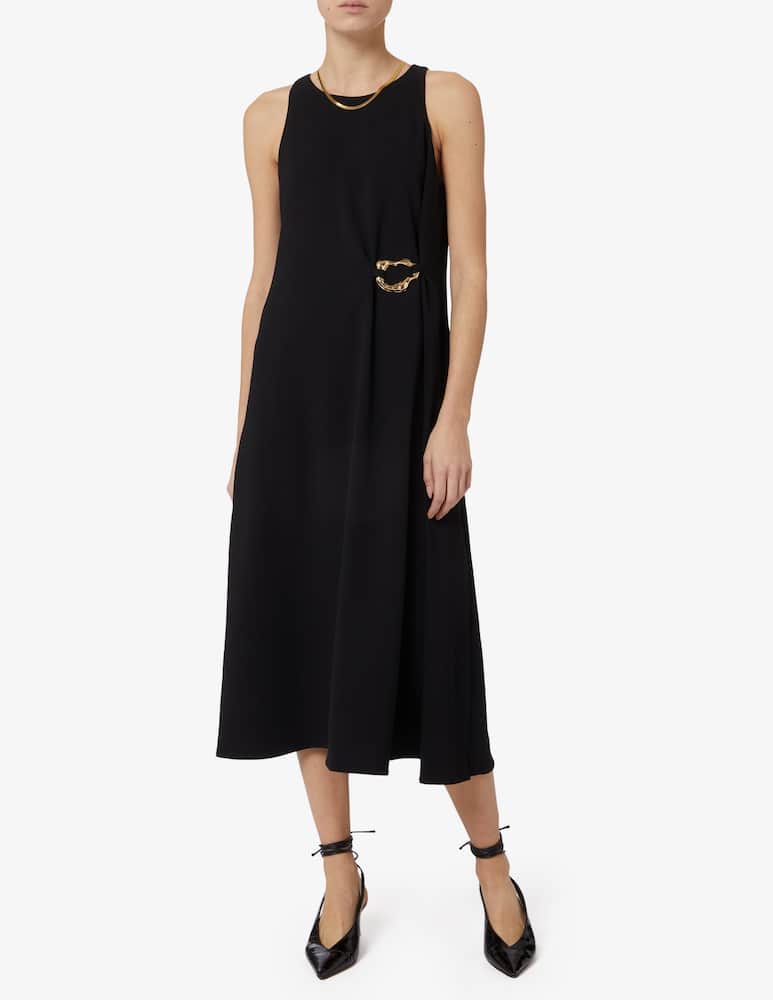 rinascente Marella Vestito lungo fibbia oro 365 Battage