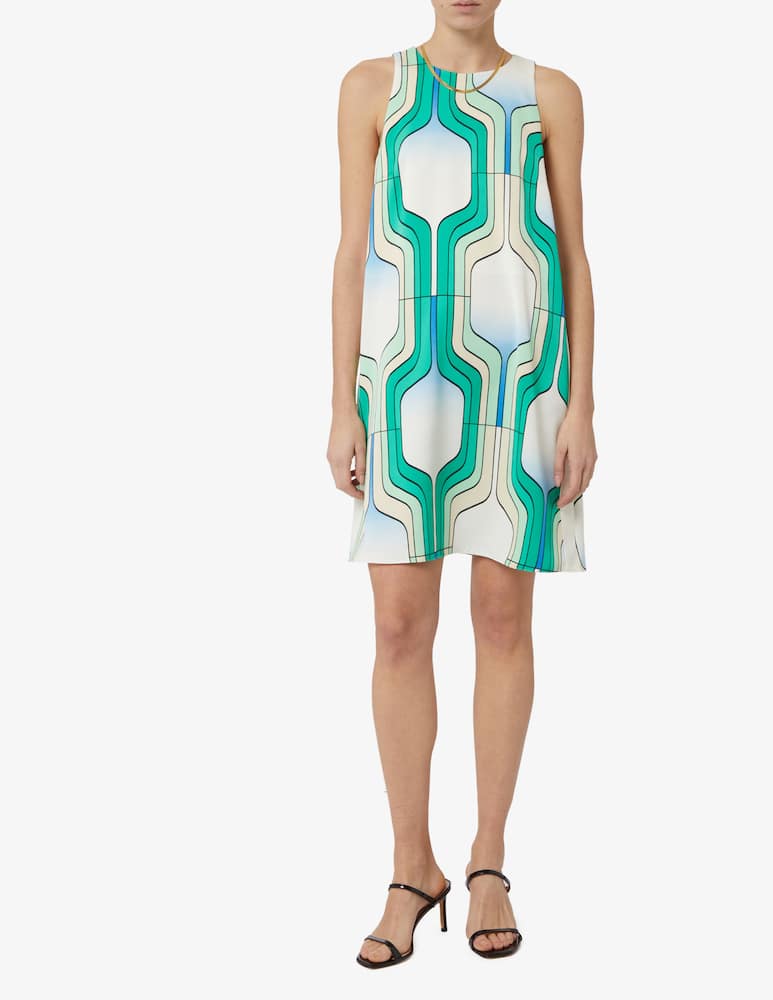 rinascente Marella Agordo colored print sheath dress