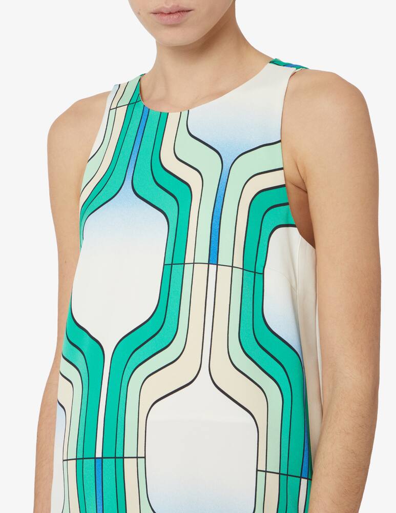 rinascente Marella Agordo colored print sheath dress