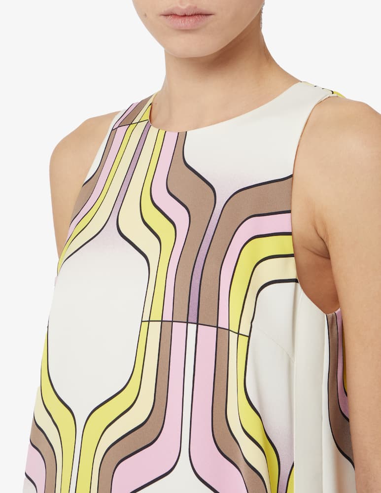 rinascente Marella Vestito tubino stampa colorata Agordo