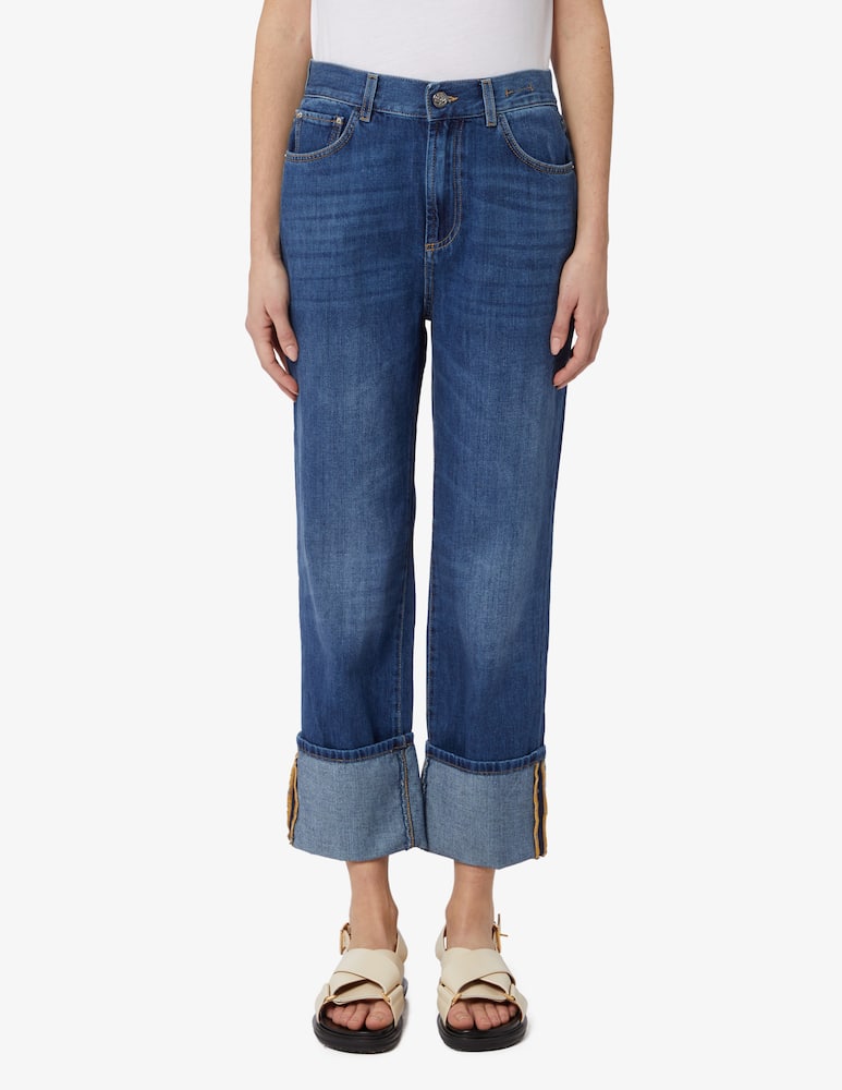 Marella Turn-up mom jeans - picture 1 Marella Turn-up mom jeans - picture 1
