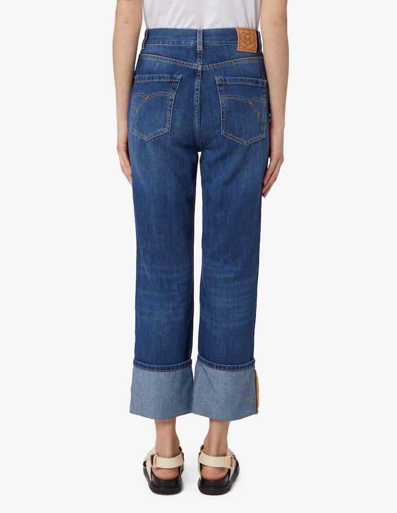 Marella Turn-up mom jeans - picture 3 Marella Turn-up mom jeans - picture 3