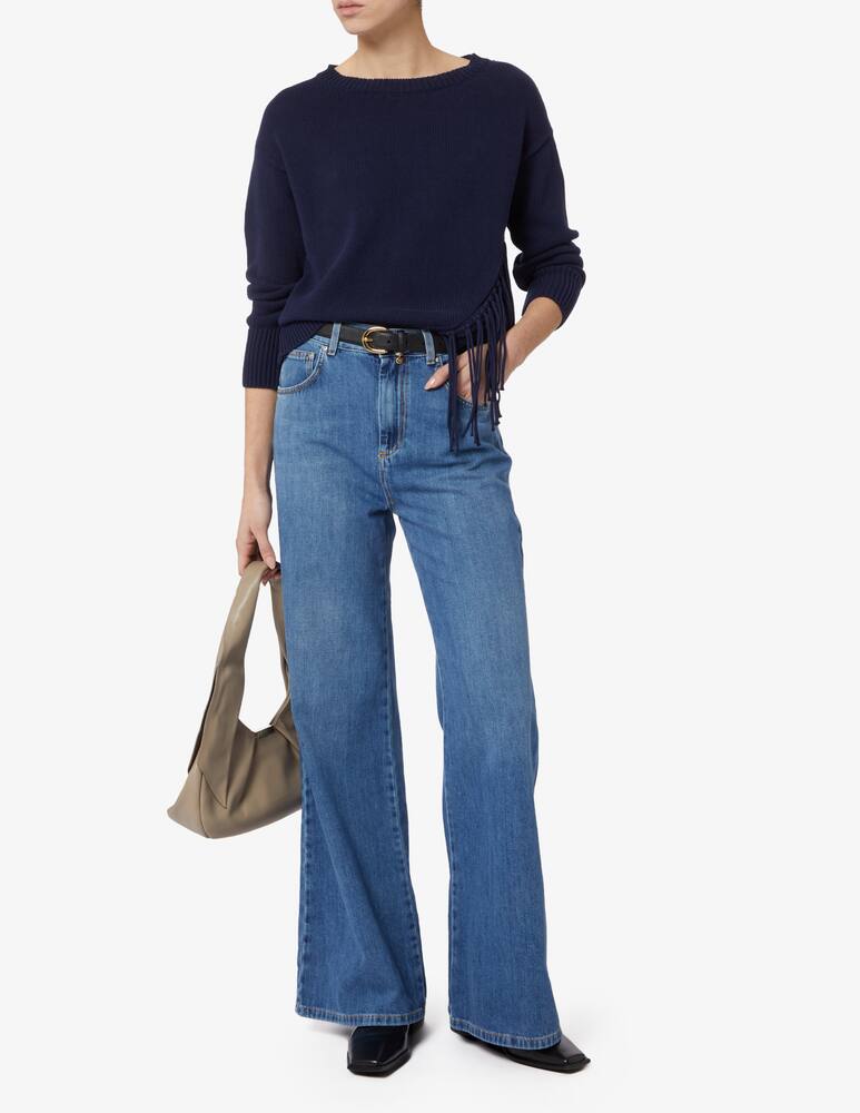 rinascente Marella Top a manica lunga frange Ago