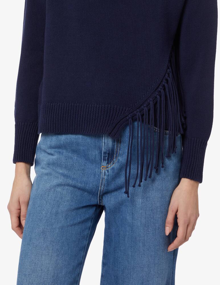 rinascente Marella Top a manica lunga frange Ago