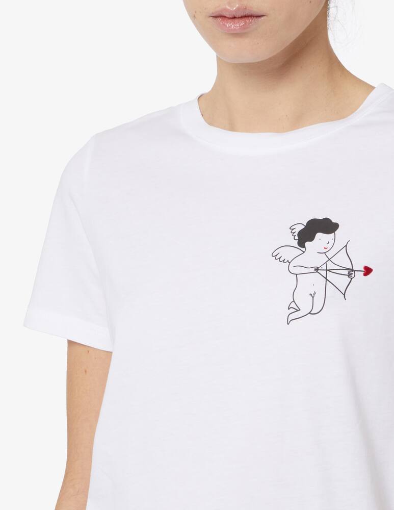 rinascente Marella T-shirt stampine Branca