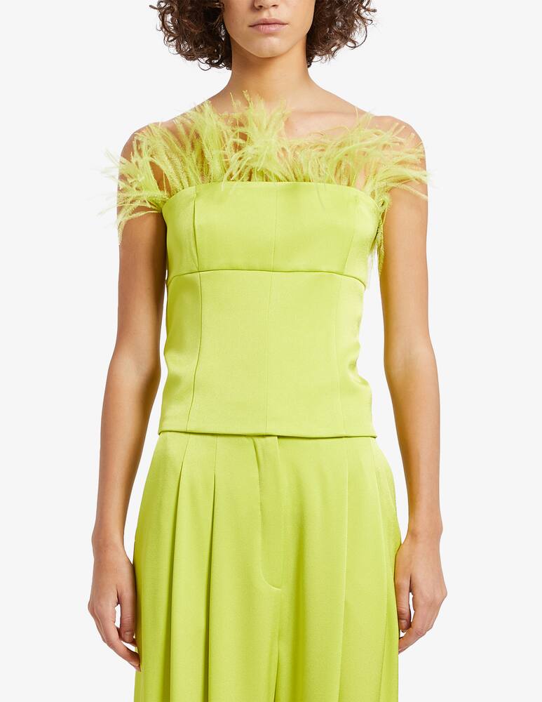 Marella Hop satin feather bustier - picture 1 Marella Hop satin feather bustier - picture 1