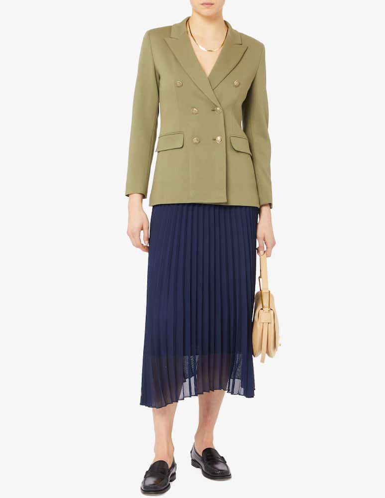 rinascente Marella Ortisei long net pleated skirt