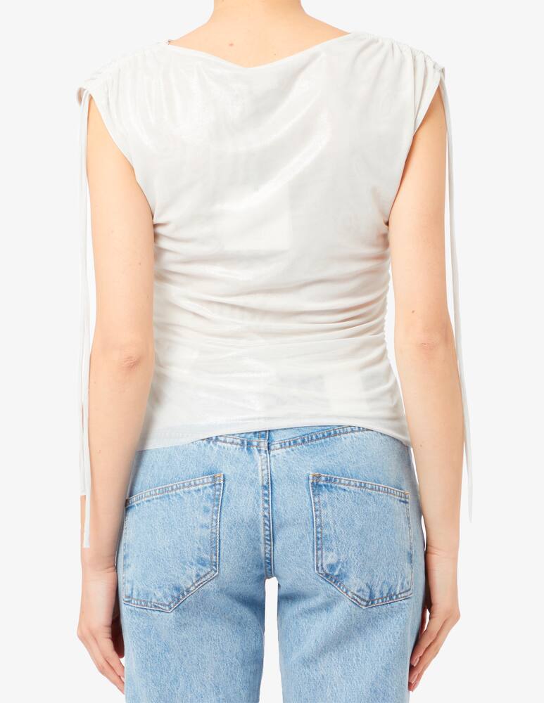 rinascente Marella T-shirt tulle drappeggiato Amadeus