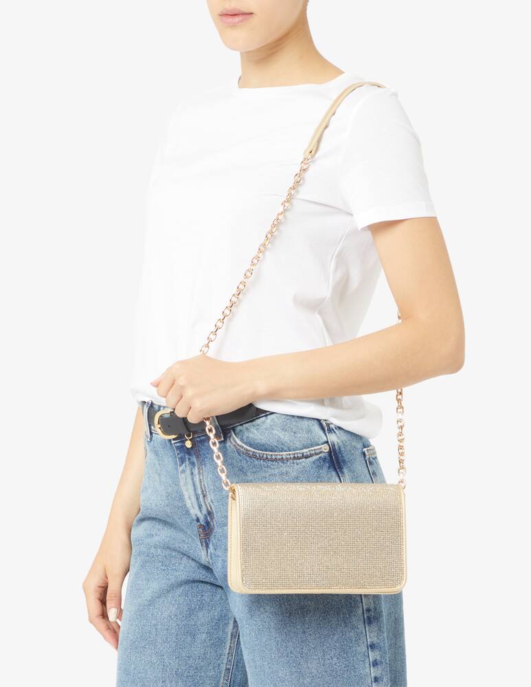 rinascente Marella S Malibu rhinestone flap bag