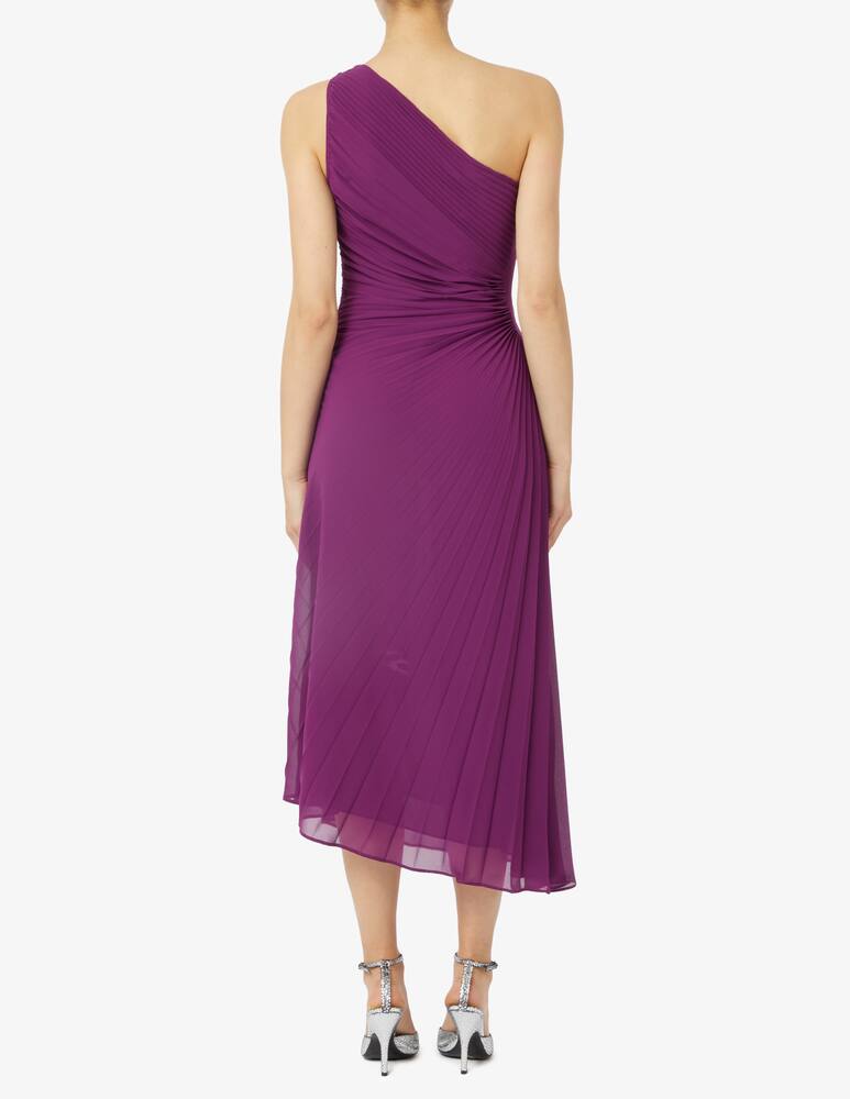 iBlues Long one-shoulder pleated dress in Cardboard - picture 3 iBlues Long one-shoulder pleated dress in Cardboard - picture 3