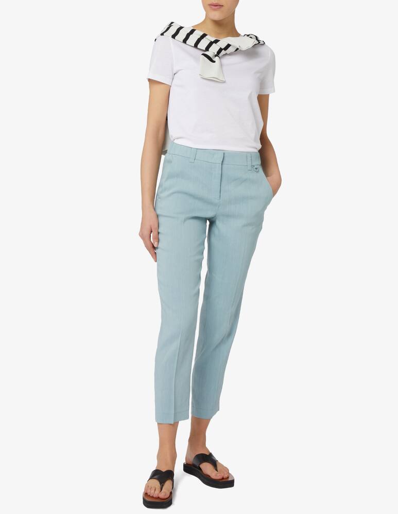 rinascente Marella Pantaloni sigarette Celeste