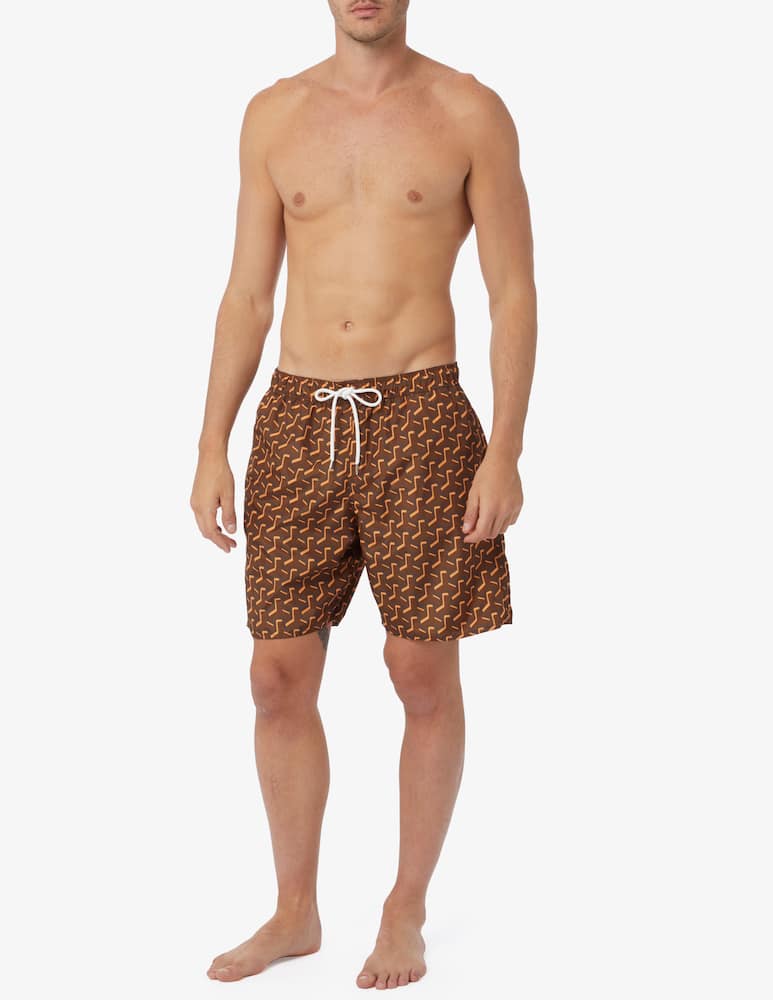 rinascente Yes I am Monogram printed swim shorts