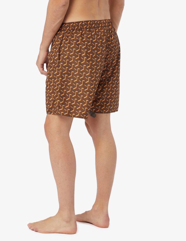 rinascente Yes I am Monogram printed swim shorts