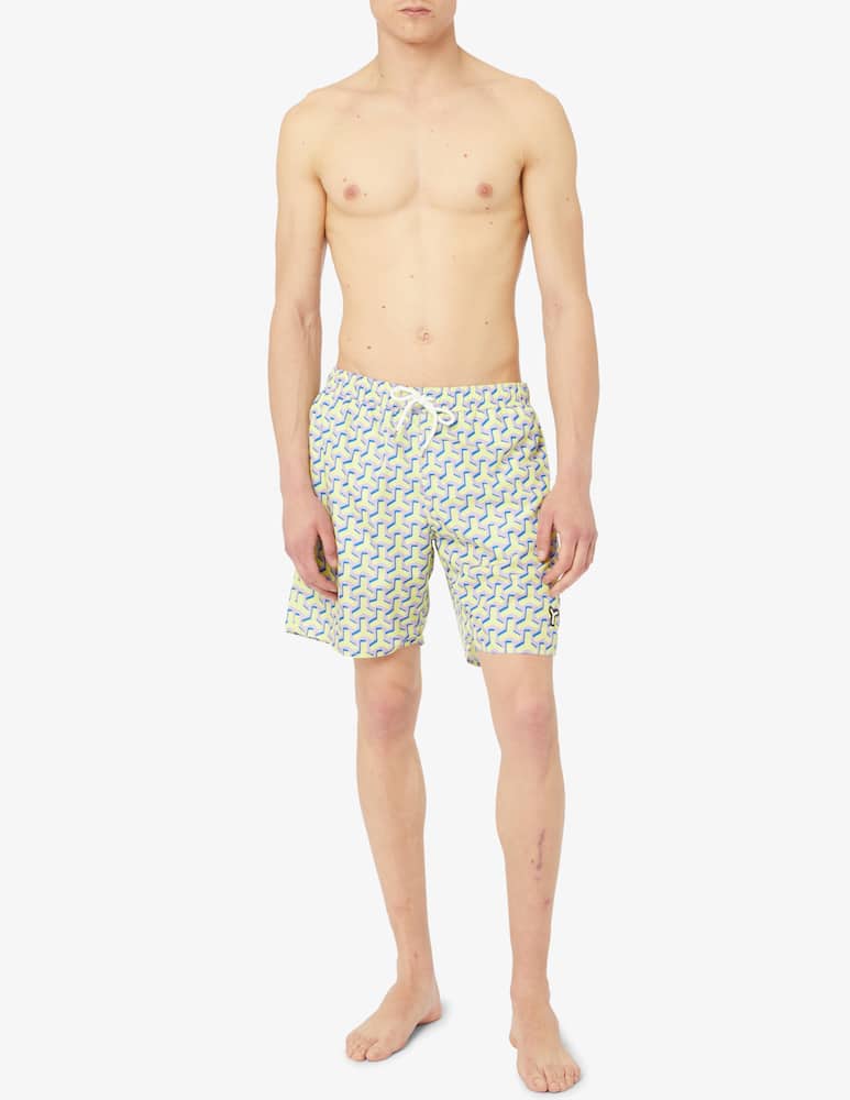 rinascente Yes I am Monogram printed swim shorts