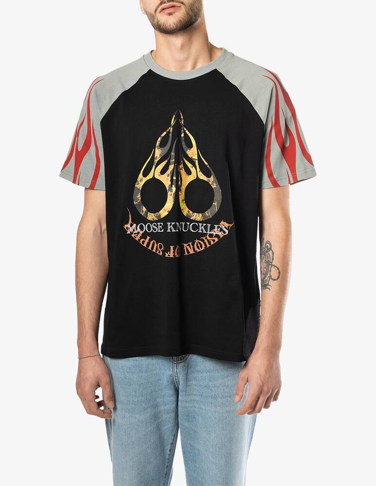 rinascente Vision of Super Maglietta raglan con stampa - Nero