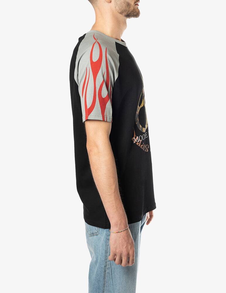 rinascente Vision of Super Maglietta raglan con stampa - Nero