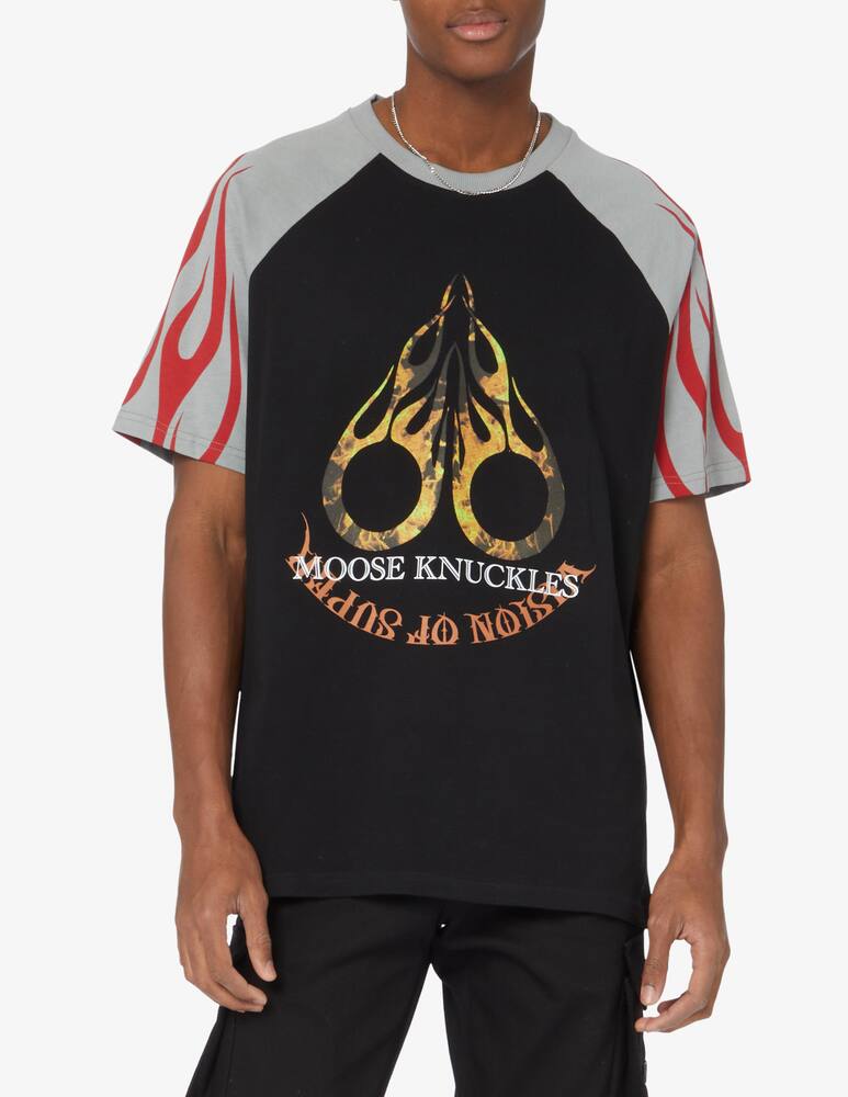 rinascente Vision of Super Maglietta raglan con stampa - Nero