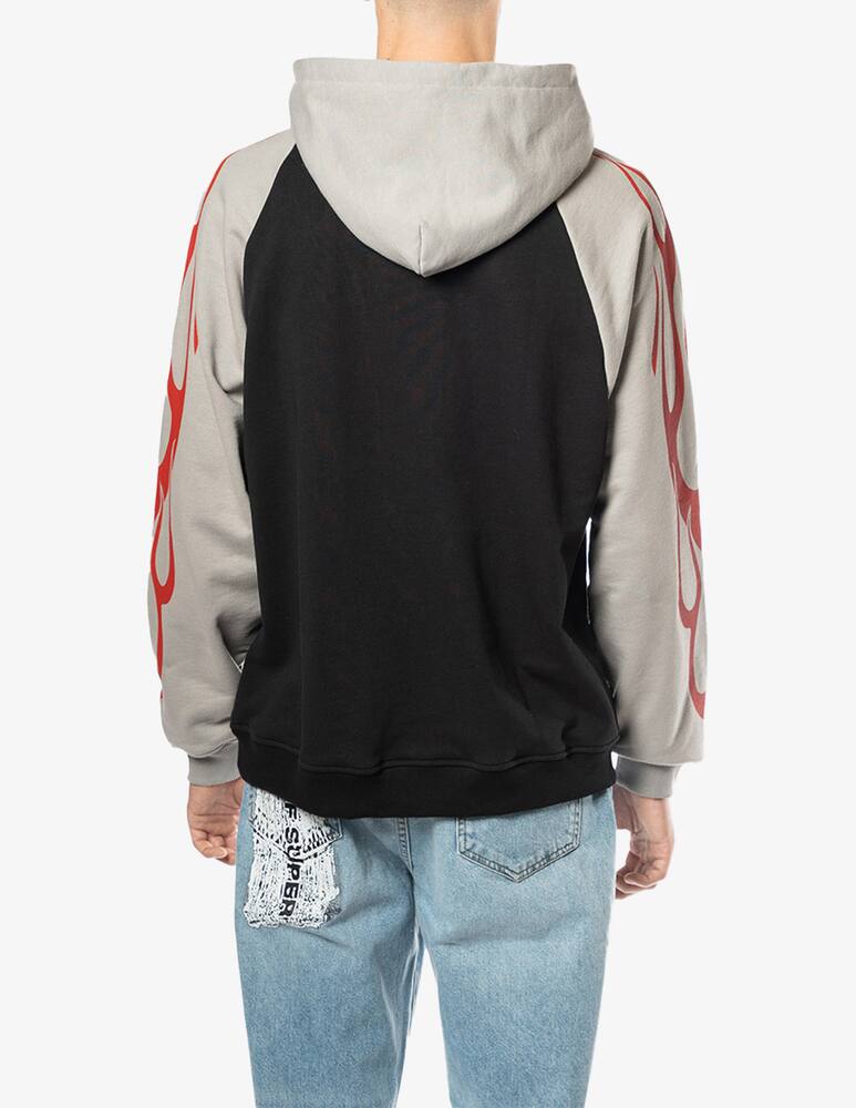 rinascente Vision of Super Felpa con cappuccio con stampa - Nero