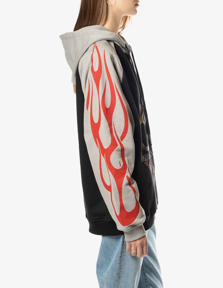 rinascente Vision of Super Felpa con cappuccio con stampa - Nero