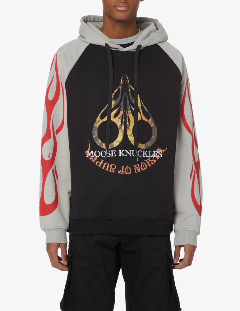 rinascente Vision of Super Felpa con cappuccio con stampa - Nero