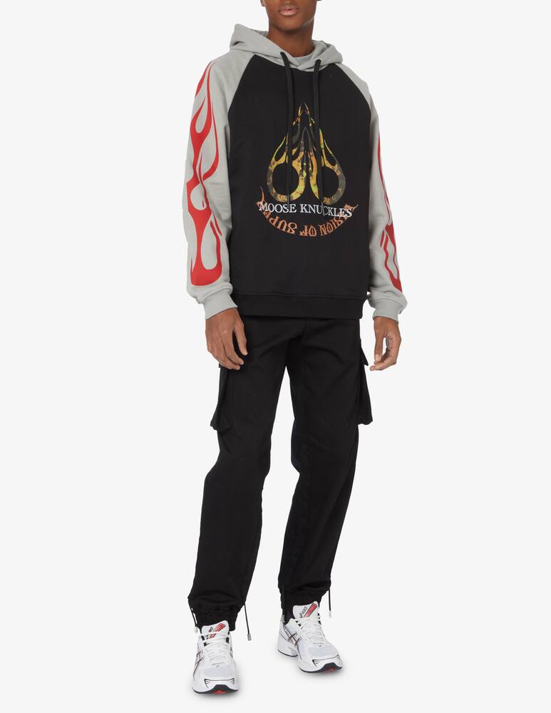 rinascente Vision of Super Felpa con cappuccio con stampa - Nero