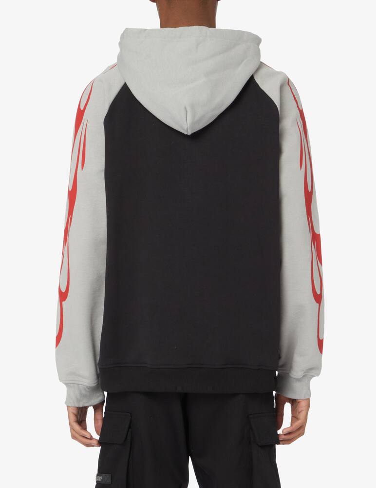 rinascente Vision of Super Felpa con cappuccio con stampa - Nero