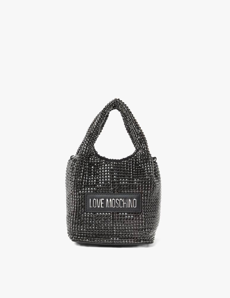 rinascente Love Moschino Evening pouch strass bag