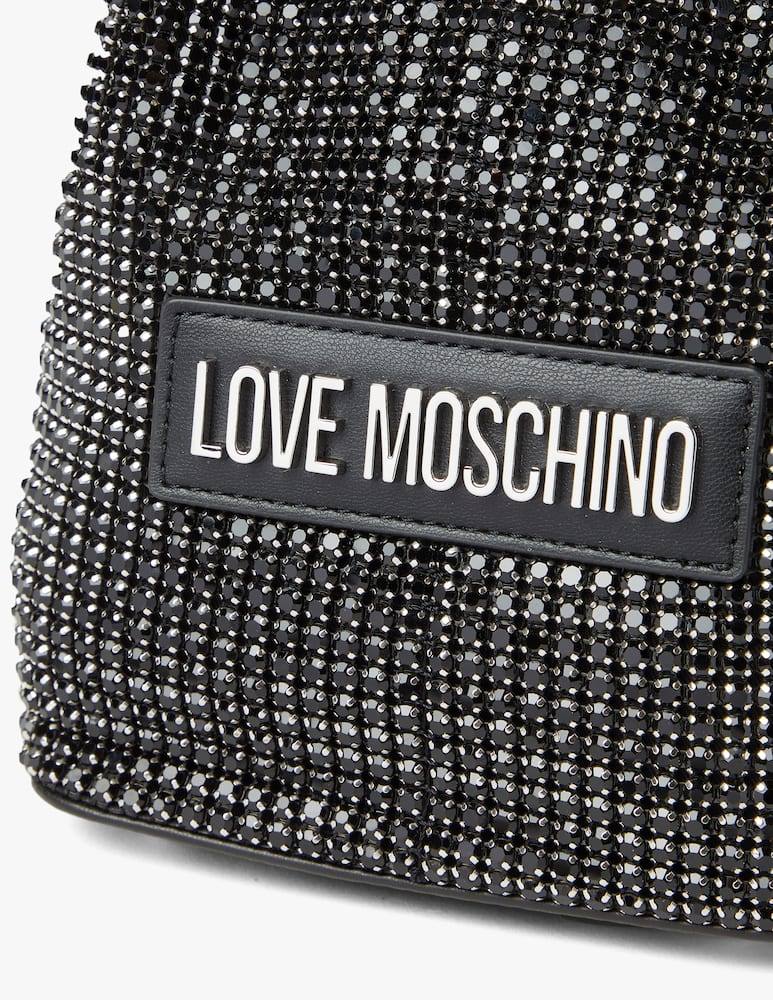 rinascente Love Moschino Evening pouch strass bag